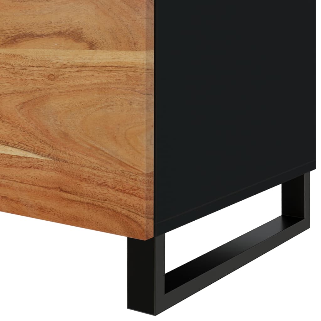 Table basse 80x50x40 cm Bois d'acacia solide et d'ingénierie - XIOS