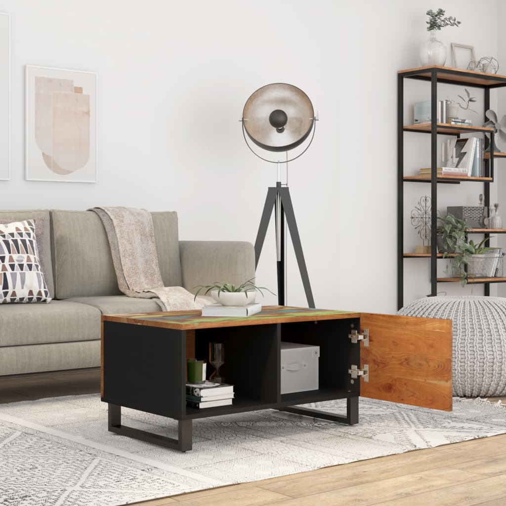 Table basse 80x50x40 cm Bois de récupération et d'ingénierie - XIOS