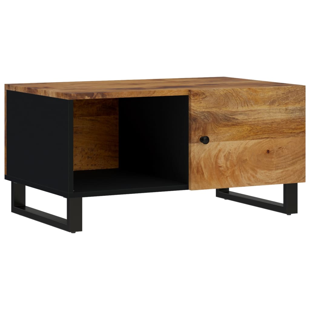 Table basse 80x50x40 cm Bois de manguier solide et d'ingénierie - XIOS