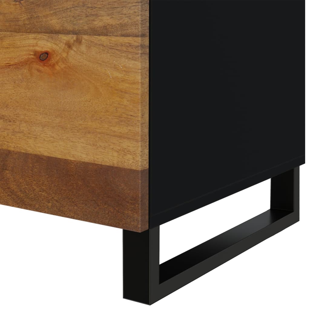 Table basse 80x50x40 cm Bois de manguier solide et d'ingénierie - XIOS