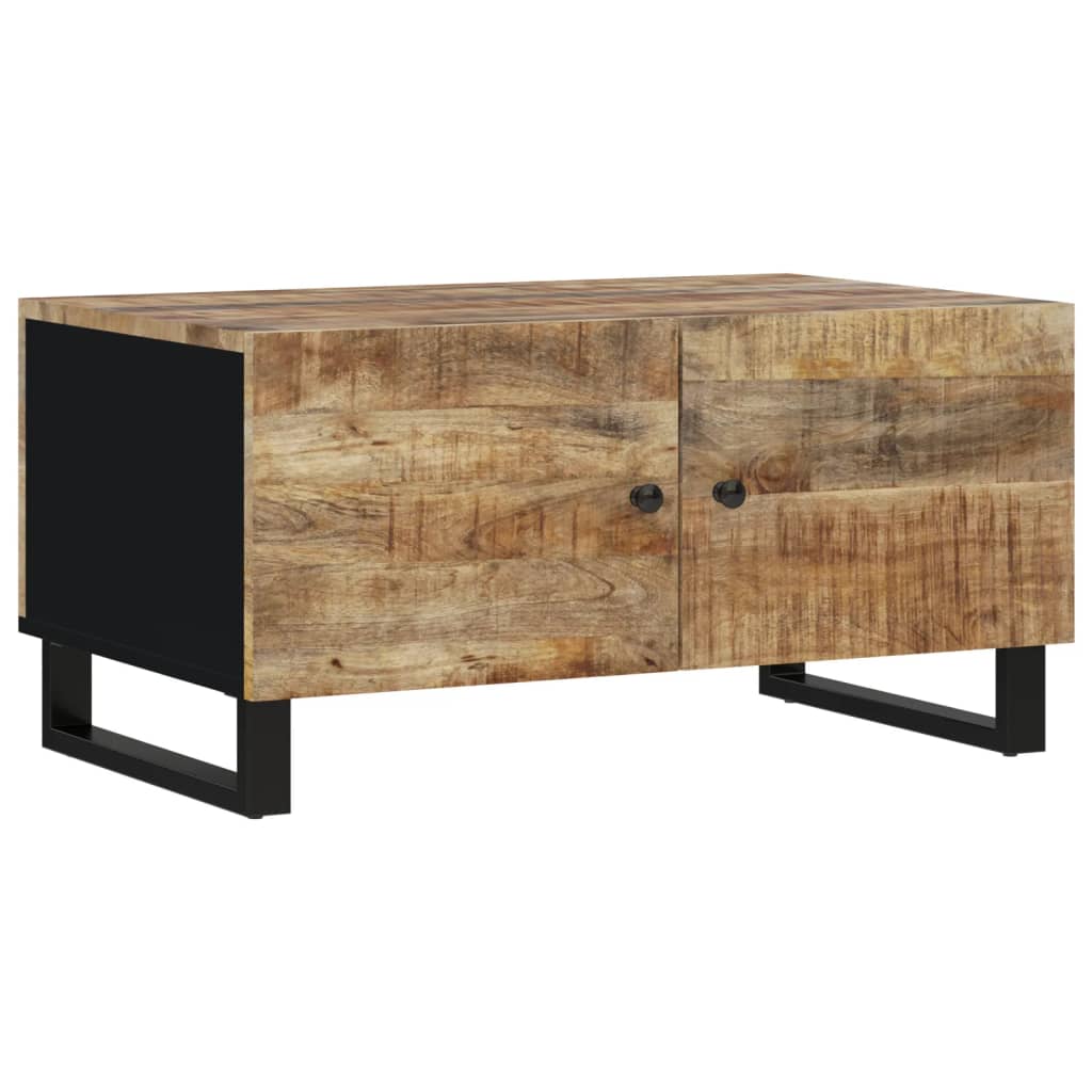 Table basse 80x50x40 cm Bois de manguier solide et d'ingénierie - XIOS