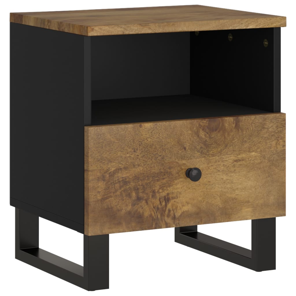 Table de chevet Bois de manguier solide et bois d'ingénierie - XIOS