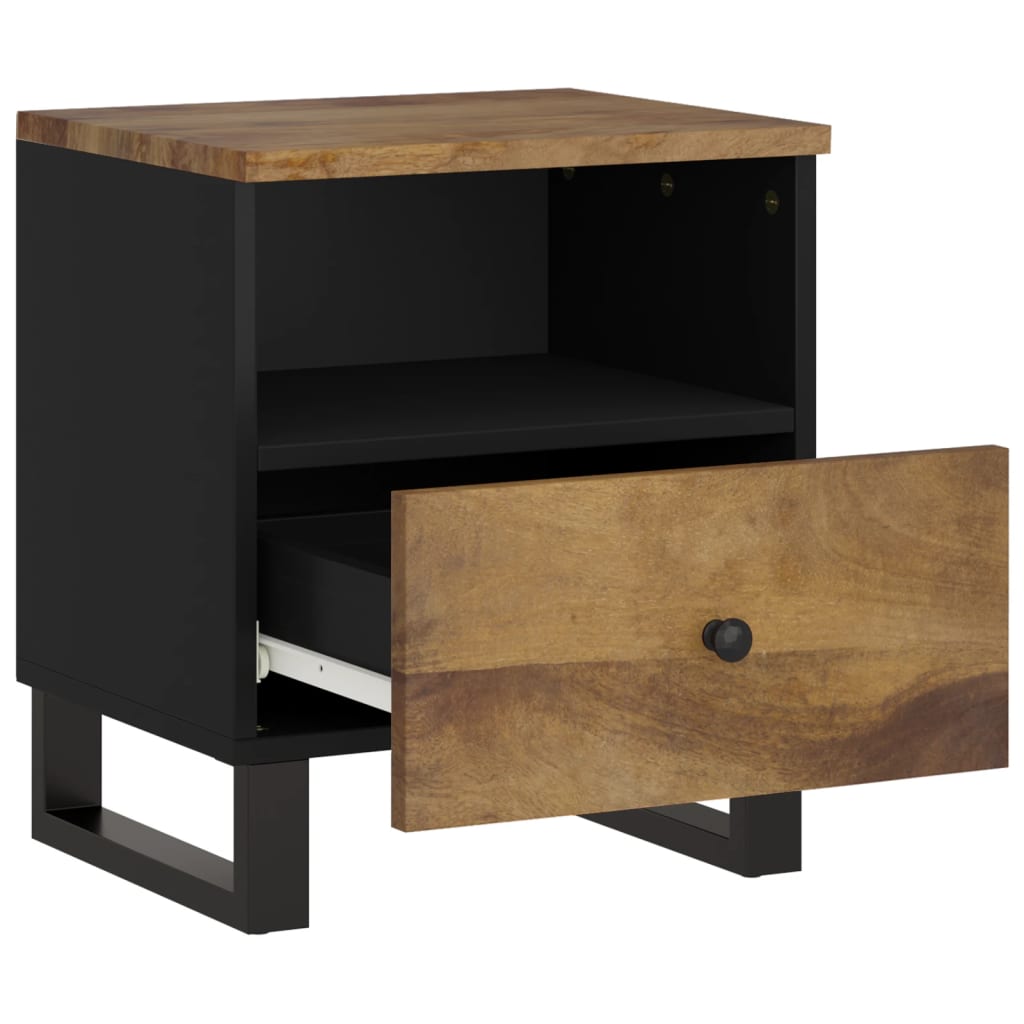 Table de chevet Bois de manguier solide et bois d'ingénierie - XIOS