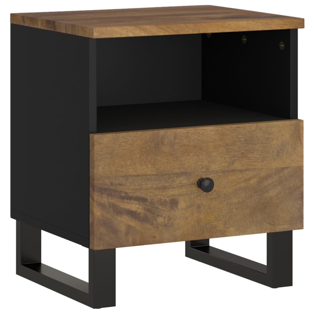 Table de chevet Bois de manguier solide et bois d'ingénierie - XIOS