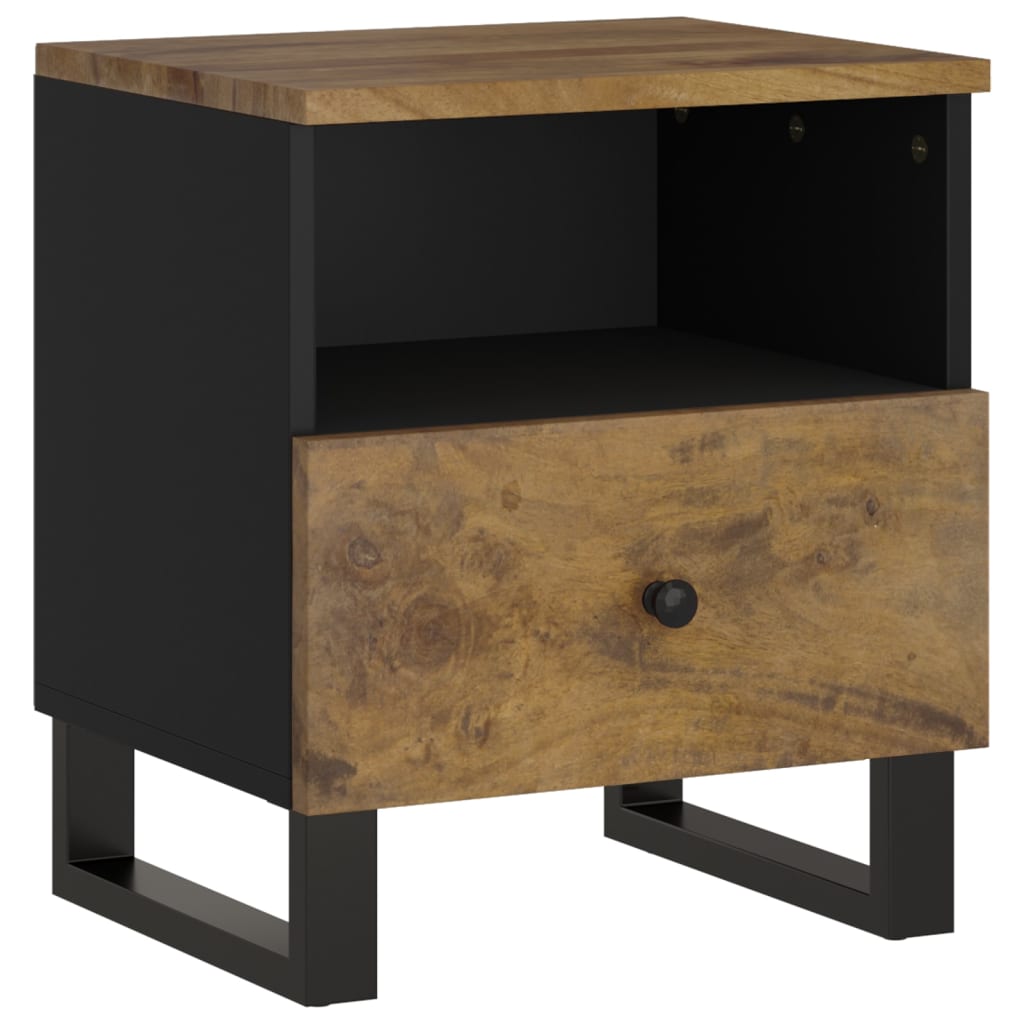 Table de chevet Bois de manguier solide et bois d'ingénierie - XIOS