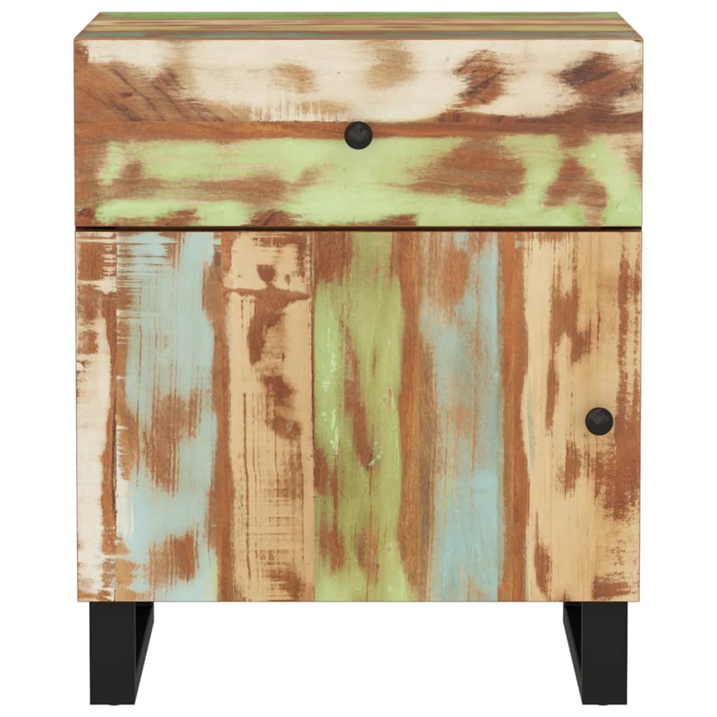 Table de chevet 50x33x60cm Bois de récupération et d'ingénierie - XIOS