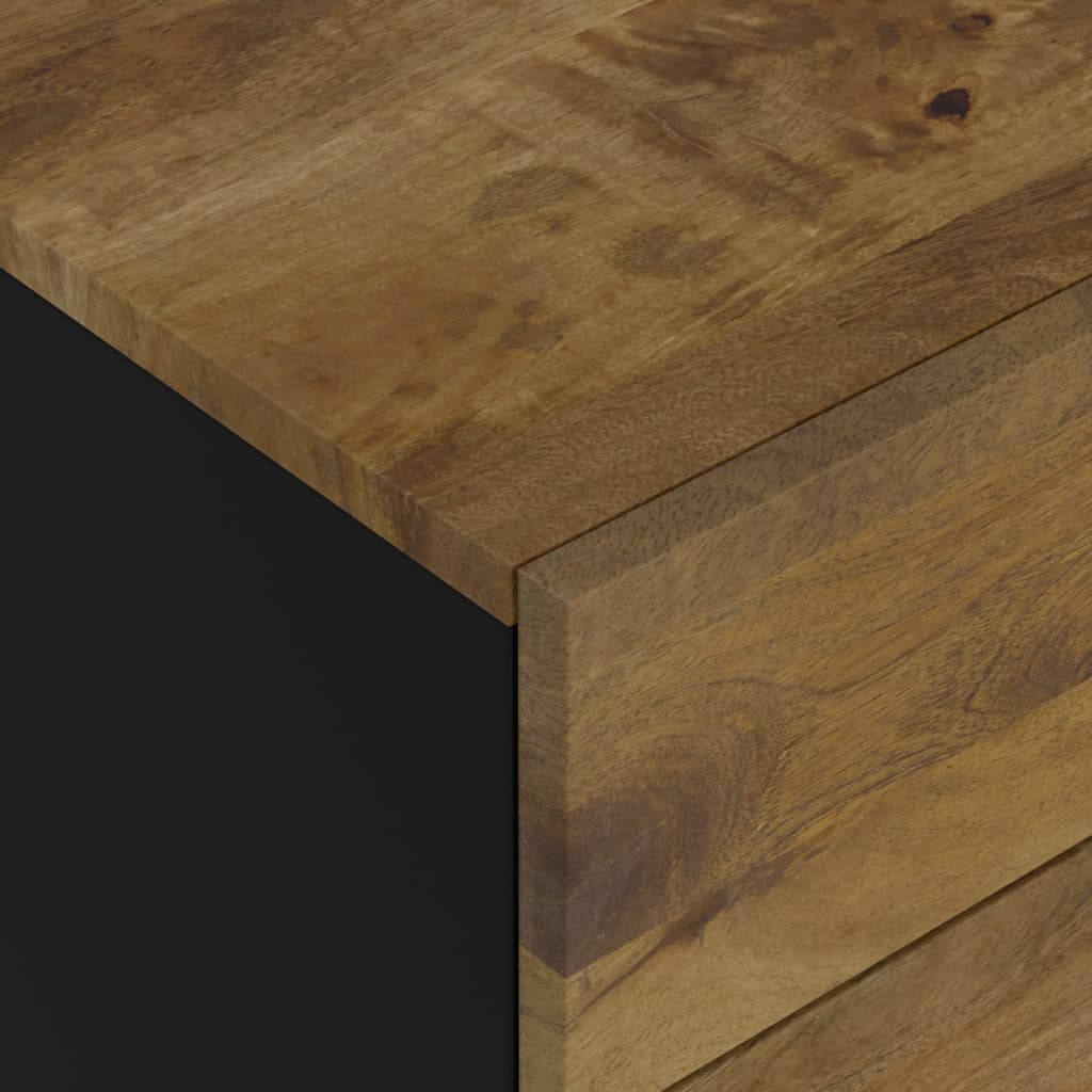 Table de chevet 50x33x60 cm Bois de manguier et d'ingénierie - XIOS