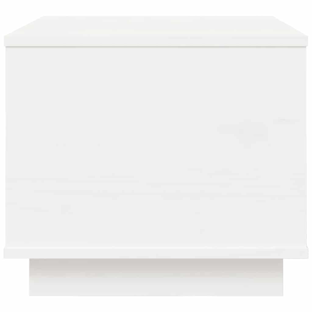 Table basse Blanc 40x50x35 cm Bois massif de pin - XIOS