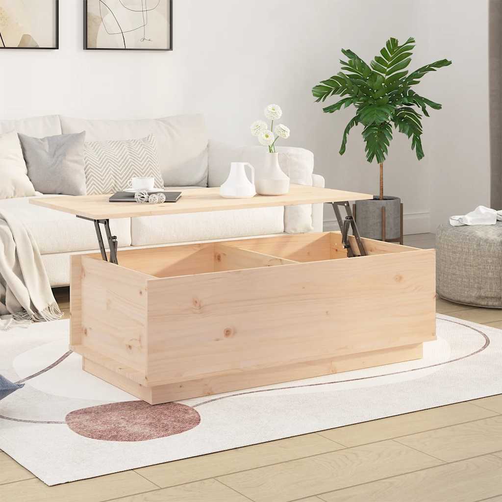 Table basse 100x50x35 cm Bois massif de pin - XIOS