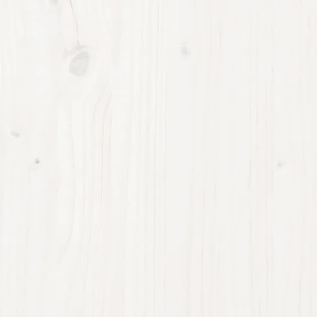 Meuble TV Blanc 176x37x47,5 cm Bois de pin massif - XIOS