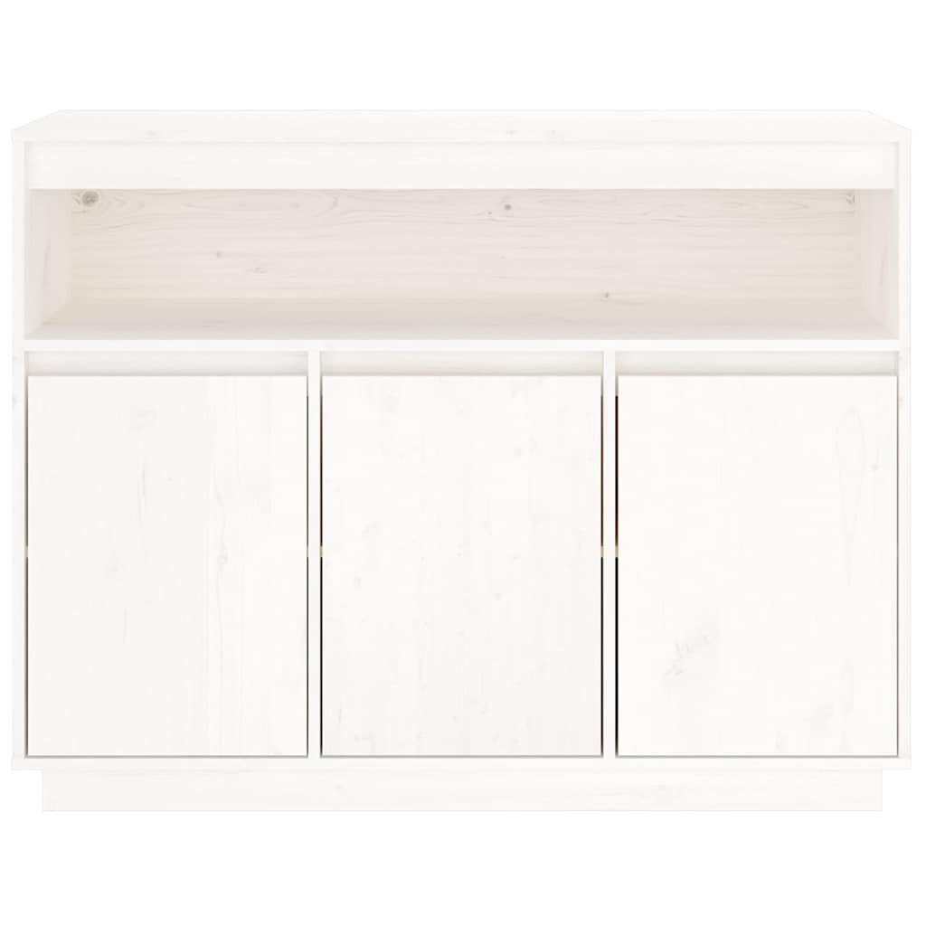 Buffet Blanc 104,5x34x80 cm Bois massif de pin - XIOS
