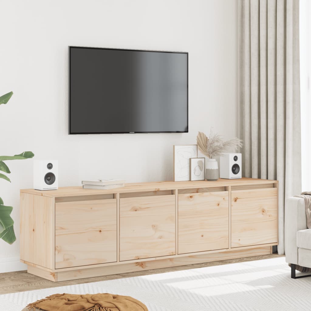 Meuble TV 156x37x45 cm Bois de pin massif - XIOS