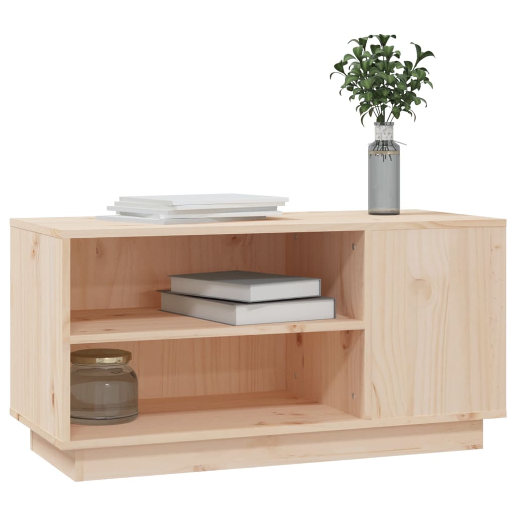 Meuble TV 80x35x40,5 cm Bois de pin massif - XIOS