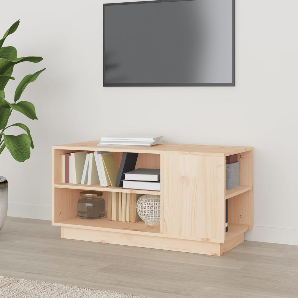Meuble TV 80x35x40,5 cm Bois de pin massif - XIOS