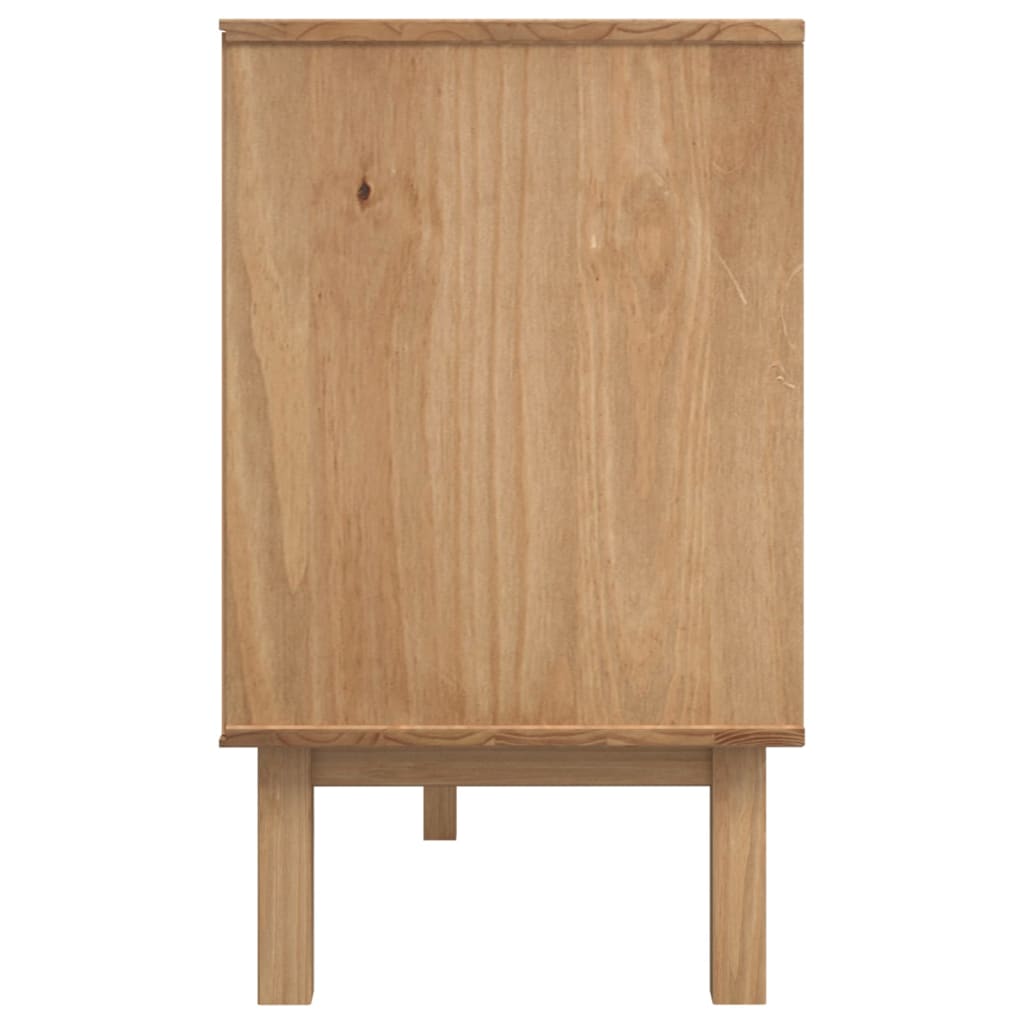 Buffet OTTA Marron et gris 114x43x73,5 cm Bois massif pin - XIOS