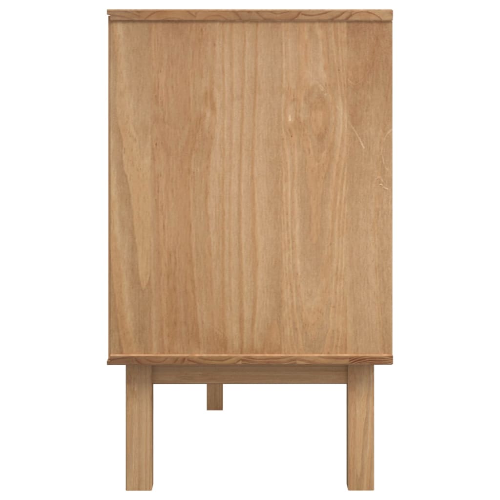 Buffet OTTA Marron et blanc 114x43x73,5 cm Bois massif pin - XIOS