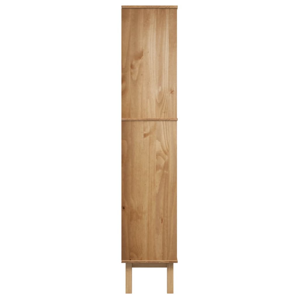 Bibliothèque OTTA avec 2 tiroirs Marron Bois massif pin - XIOS