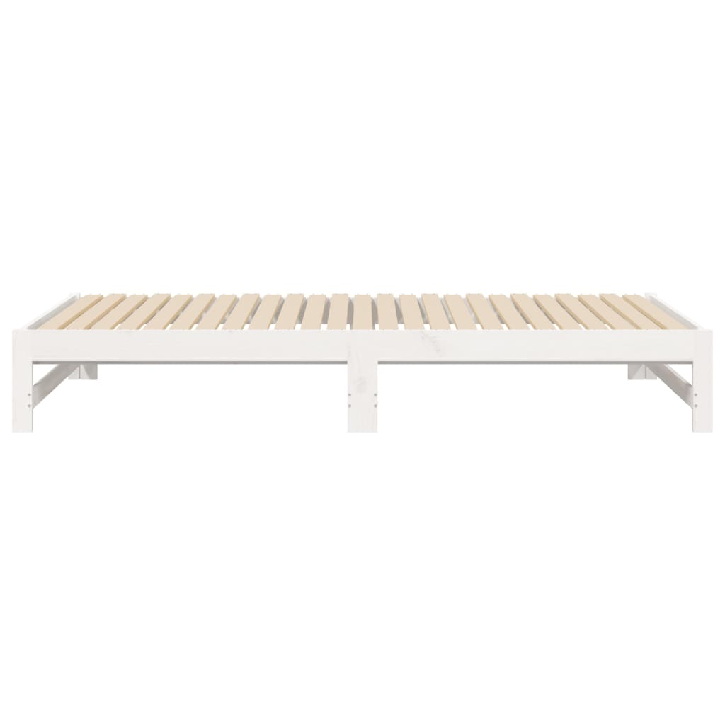 Lit coulissant sans matelas blanc 2x(100x200) cm - XIOS