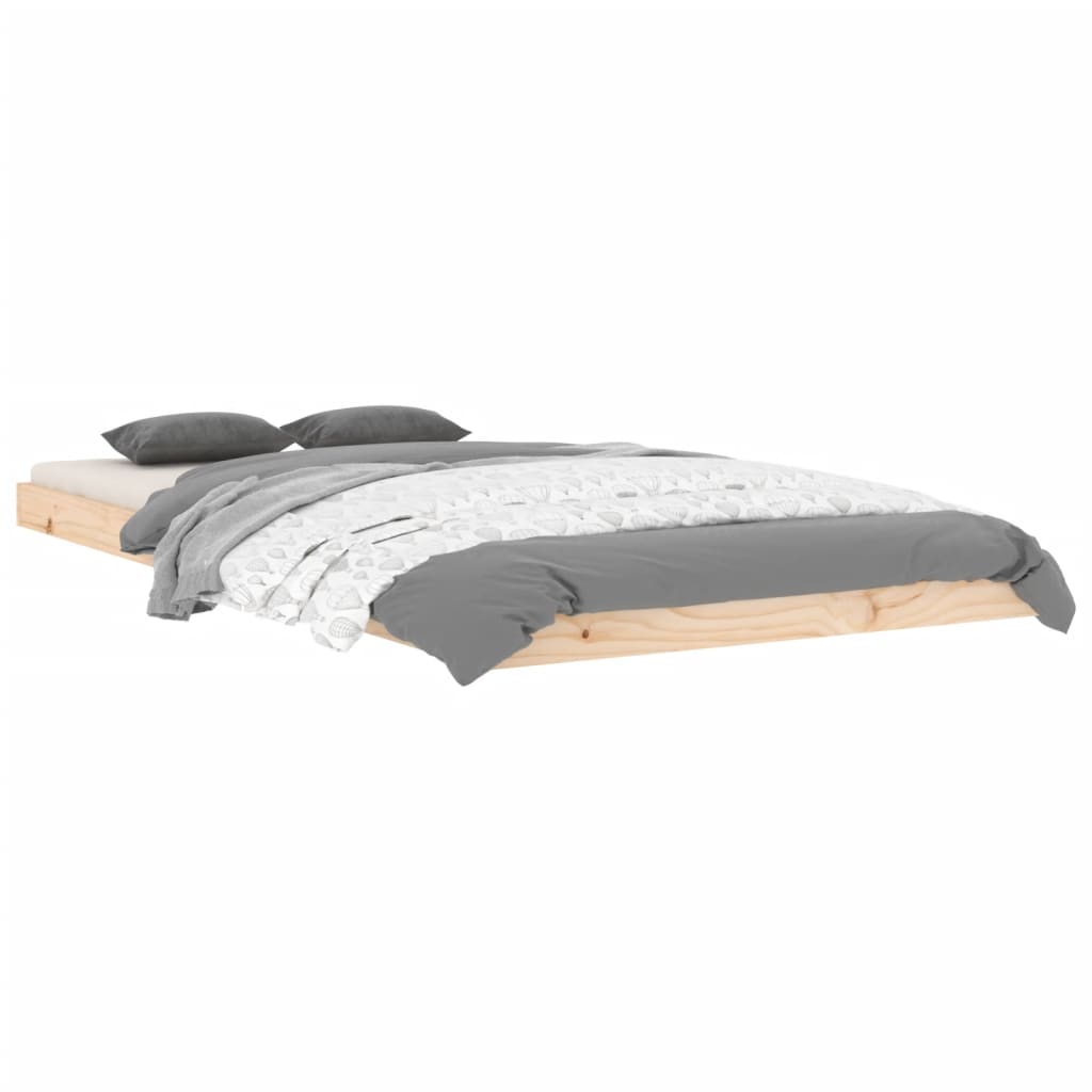 Cadre de lit sans matelas 100x200 cm bois massif de pin - XIOS
