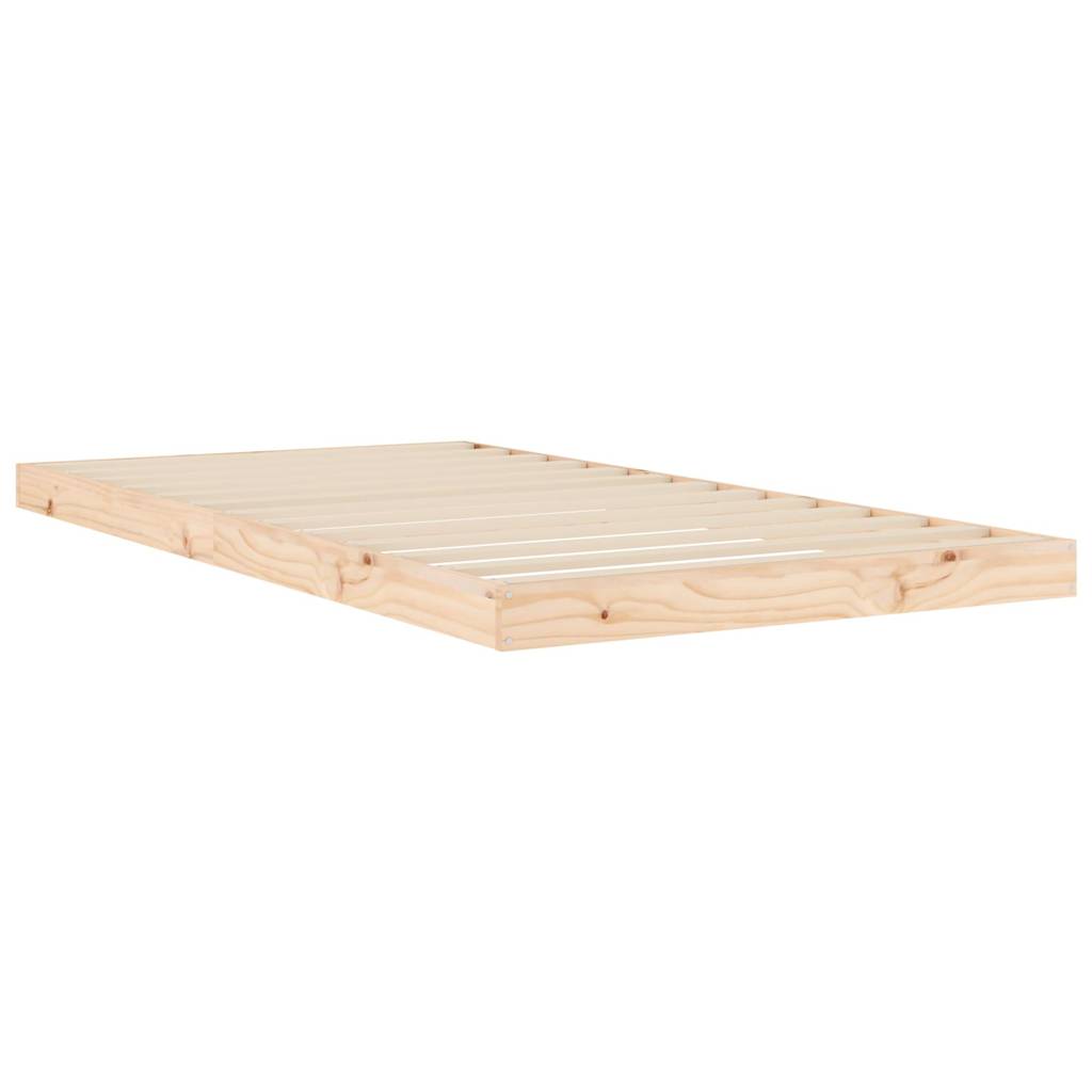 Cadre de lit sans matelas 100x200 cm bois massif de pin - XIOS