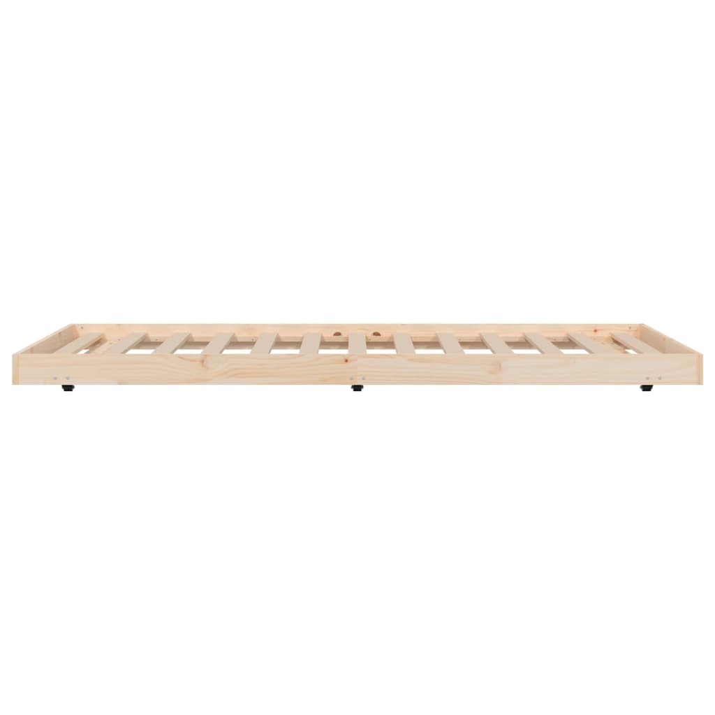 Cadre de lit sans matelas 90x200 cm bois de pin massif - XIOS