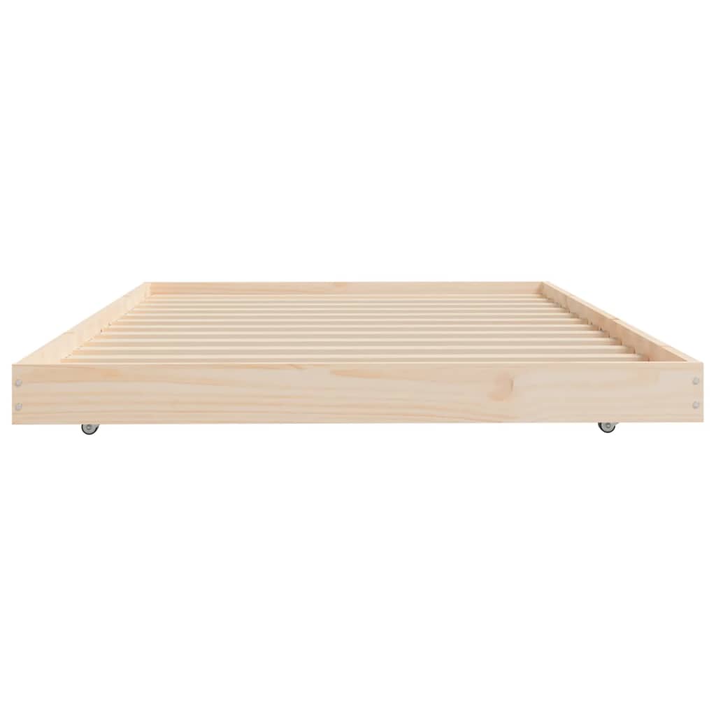 Cadre de lit sans matelas 80x200 cm bois massif de pin - XIOS