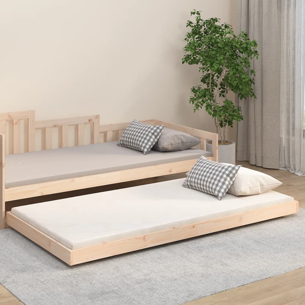 Cadre de lit sans matelas 80x200 cm bois massif de pin - XIOS