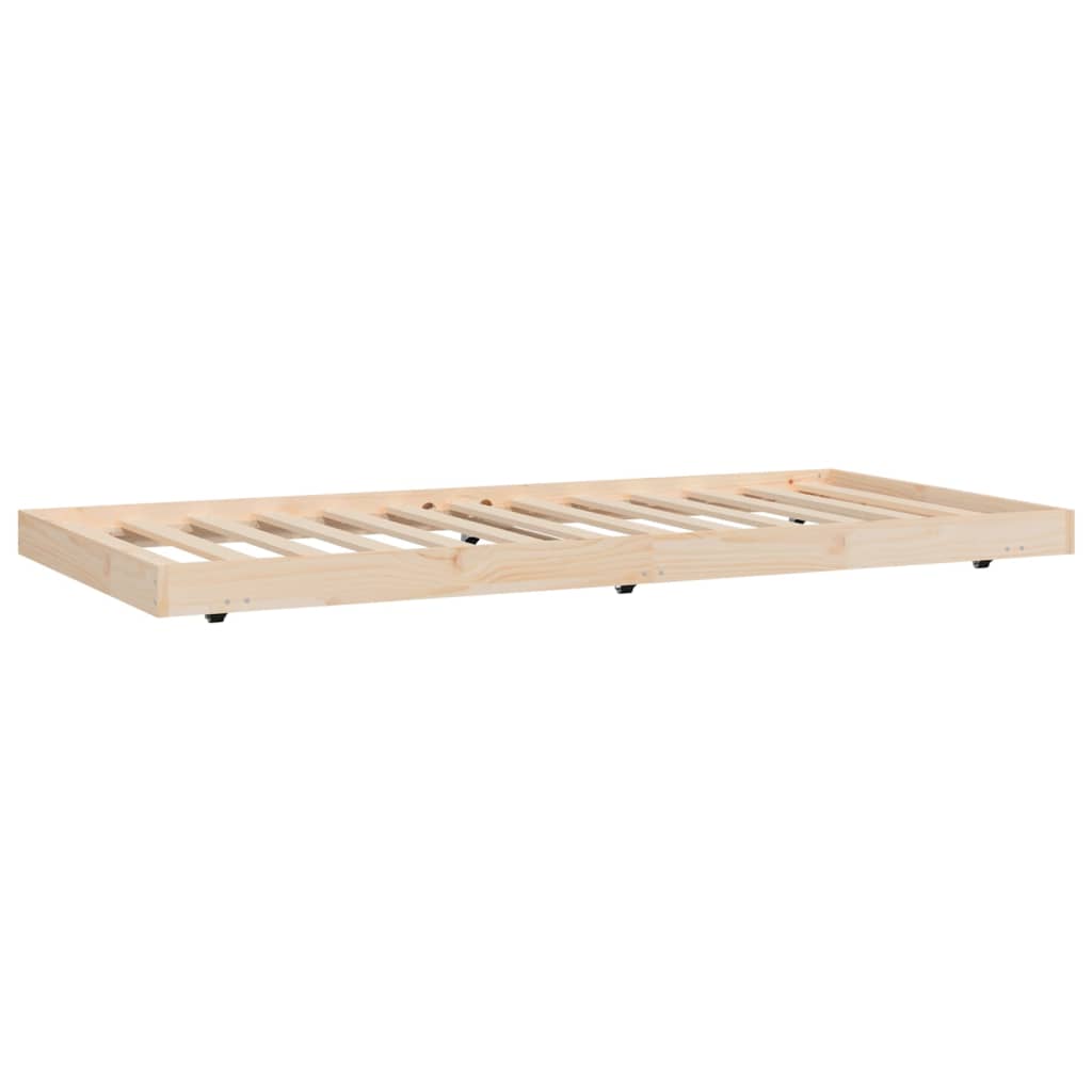 Cadre de lit sans matelas 75x190 cm bois de pin massif - XIOS