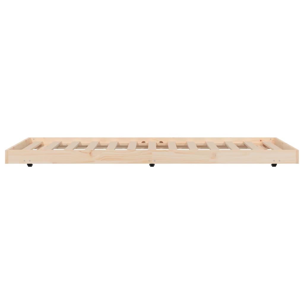 Cadre de lit sans matelas 75x190 cm bois de pin massif - XIOS