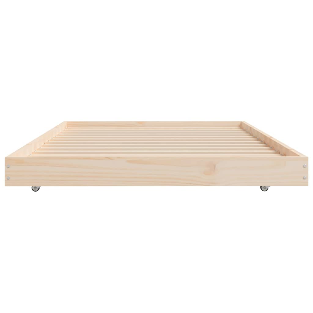 Cadre de lit sans matelas 75x190 cm bois de pin massif - XIOS