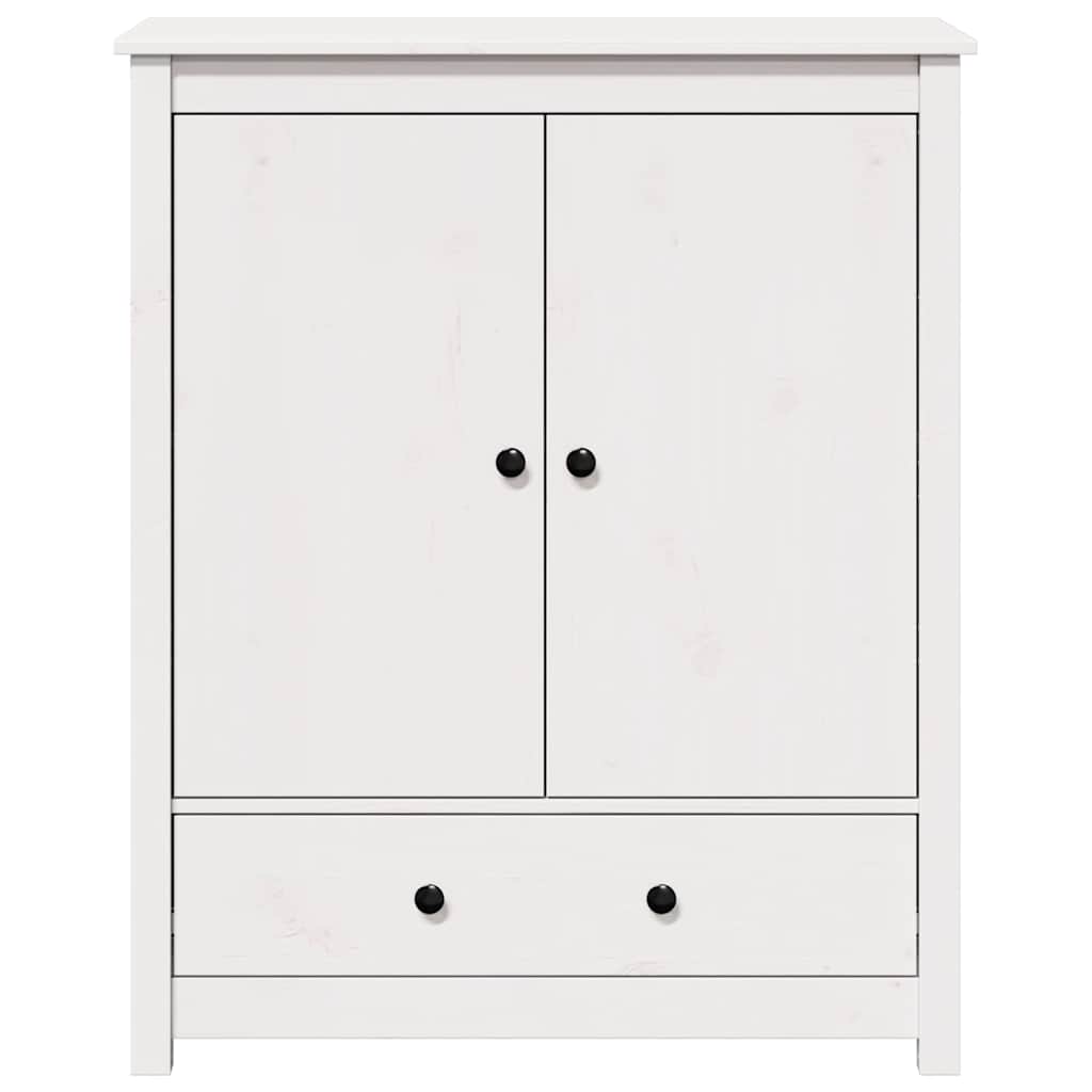 Buffet Blanc 83x41,5x100 cm Bois massif de pin - XIOS
