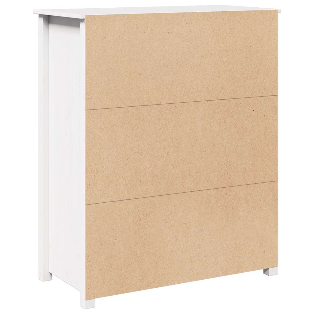 Buffet Blanc 83x41,5x100 cm Bois massif de pin - XIOS
