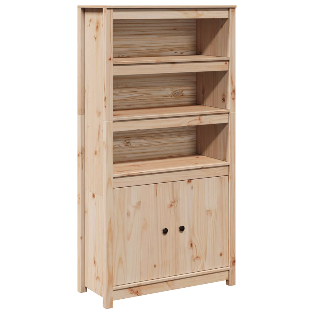 Buffet haut 80x35x154 cm Bois massif de pin - XIOS