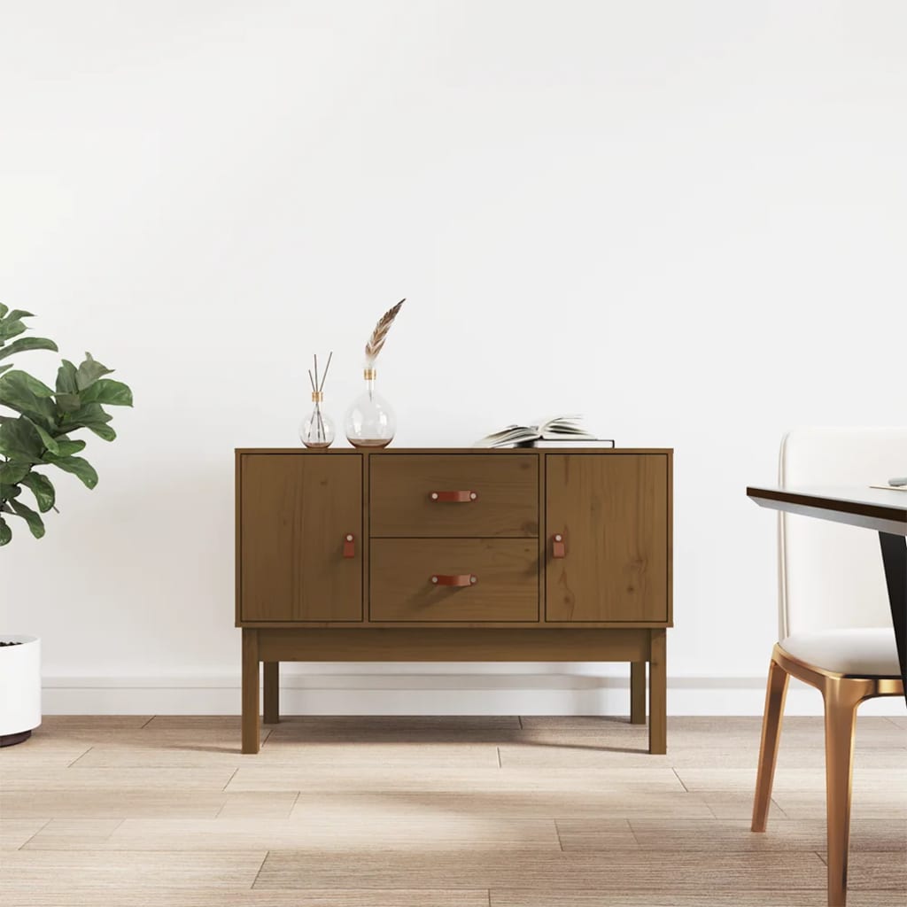 Buffet Marron miel 110x40x78 cm Bois massif de pin - XIOS