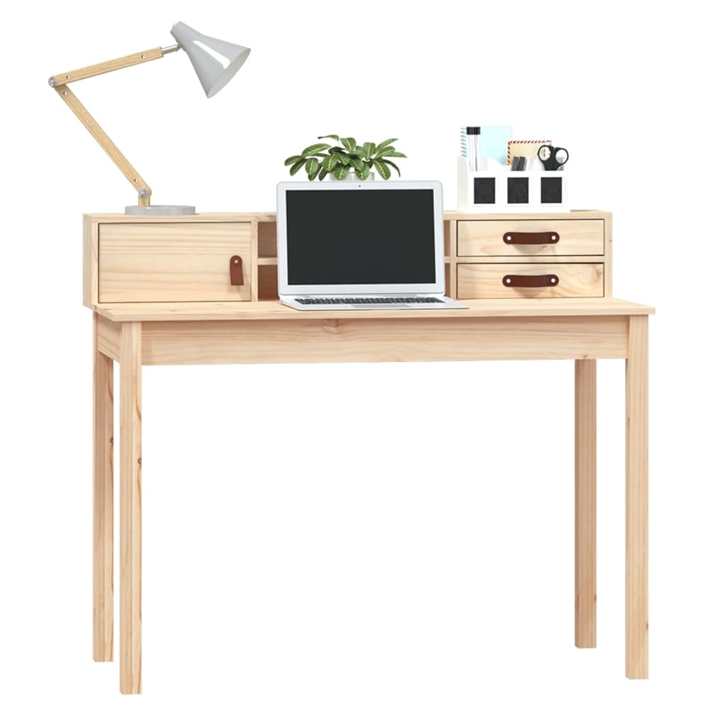 Bureau 110x50x93 cm Bois massif Pin - XIOS