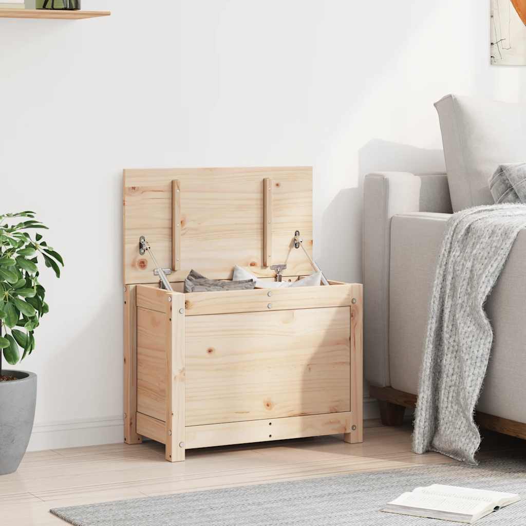 Boîte de rangement 60x32x45,5 cm Bois massif de pin - XIOS