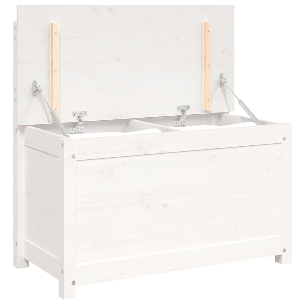 Banc Blanc 80x41x77 cm Bois de pin massif - XIOS