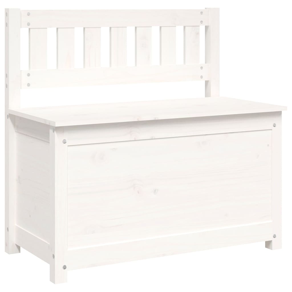 Banc Blanc 80x41x77 cm Bois de pin massif - XIOS