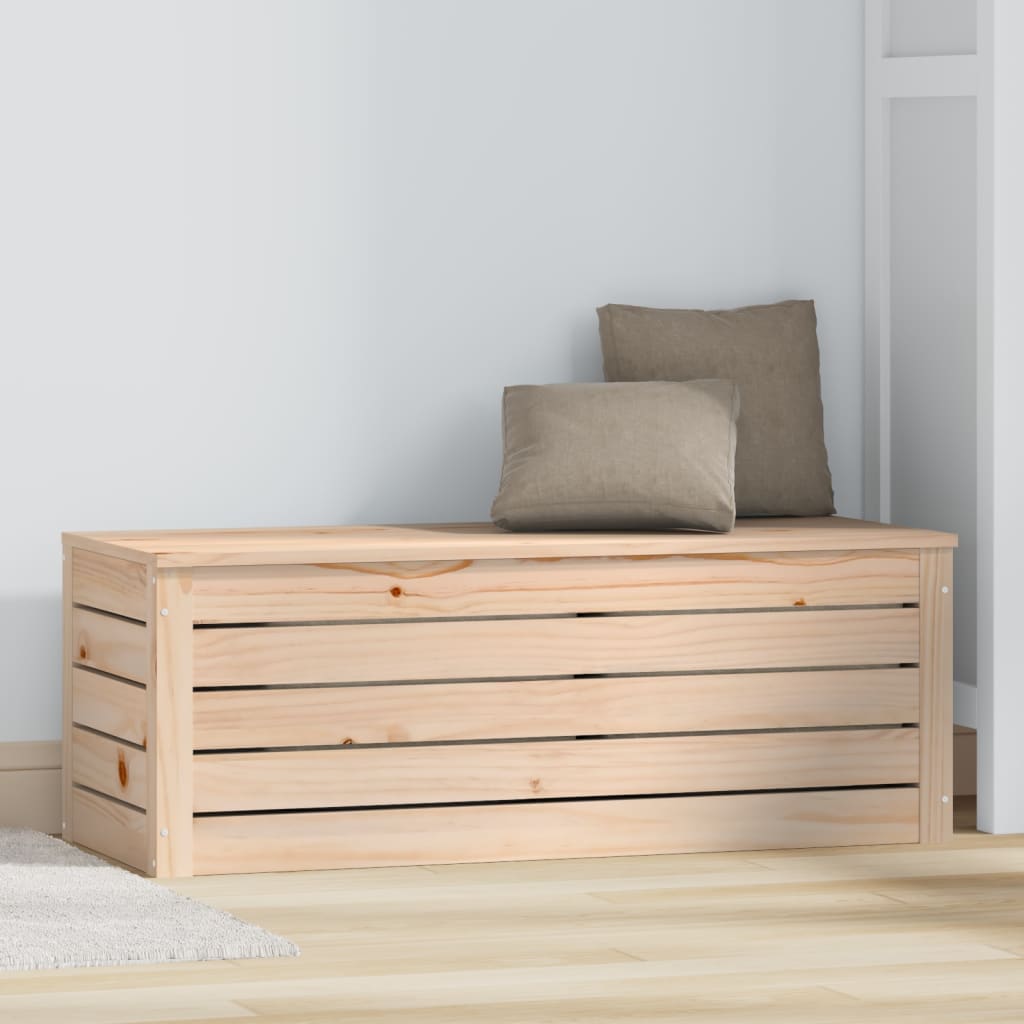 Boîte de rangement 89x36,5x33 cm Bois massif de pin - XIOS
