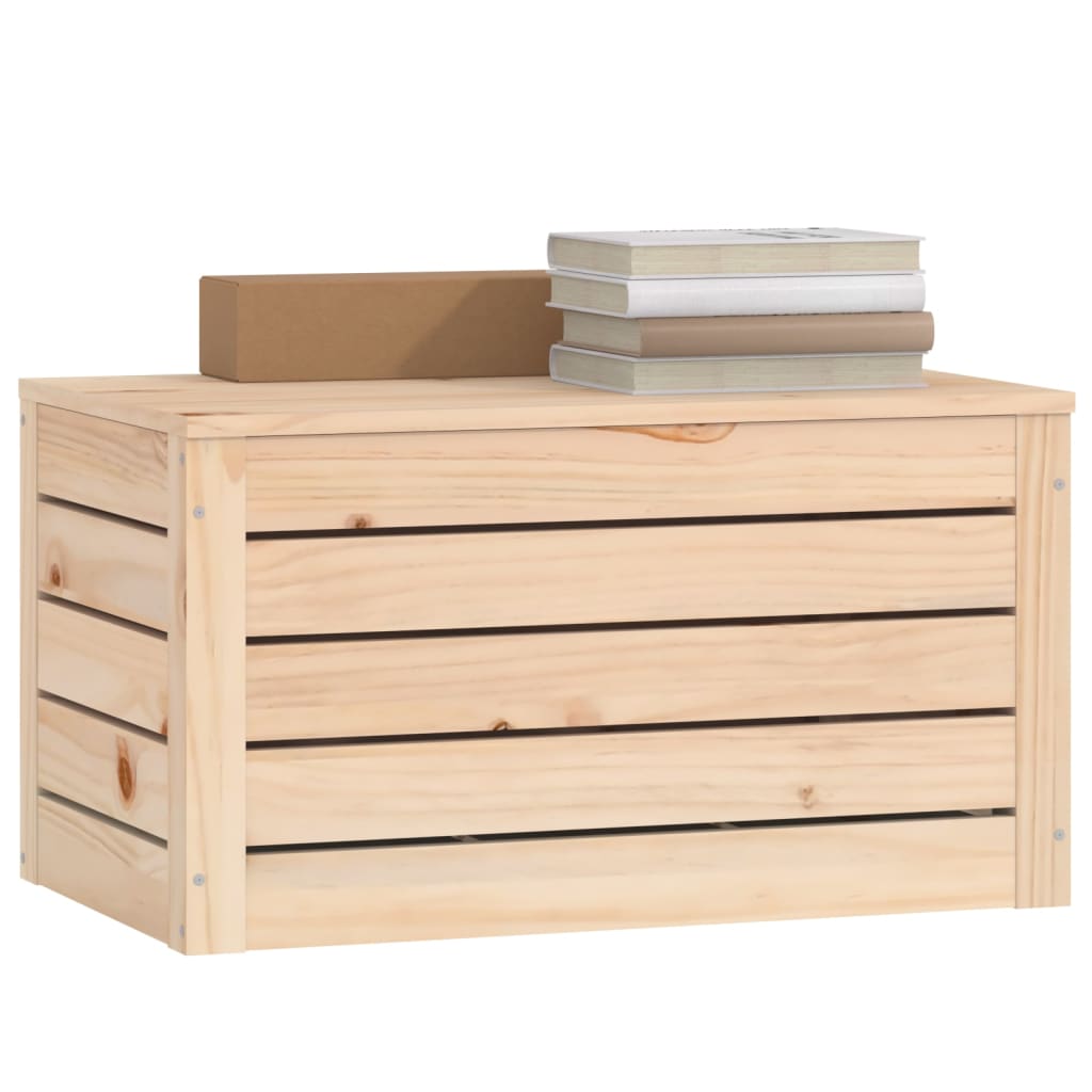 Boîte de rangement 89x36,5x33 cm Bois massif de pin - XIOS
