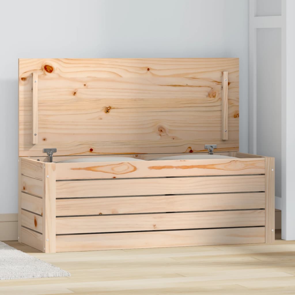 Boîte de rangement 89x36,5x33 cm Bois massif de pin - XIOS