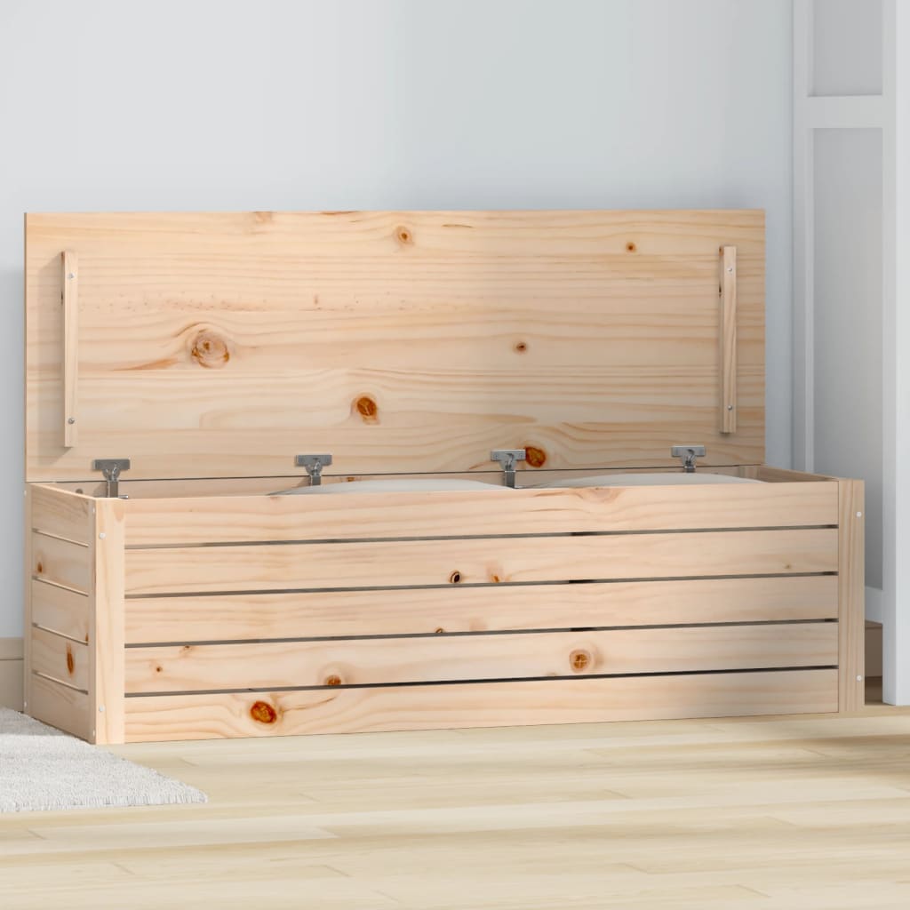 Boîte de rangement 109x36,5x33 cm Bois massif de pin - XIOS