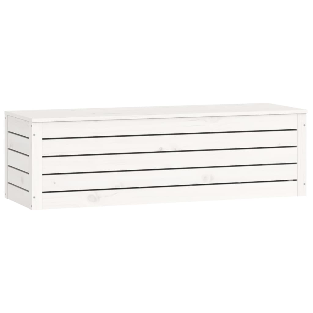 Boîte de rangement Blanc 109x36,5x33 cm Bois massif de pin - XIOS
