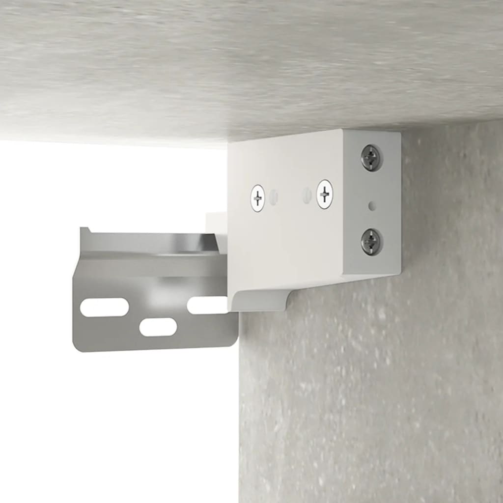 Ensemble de meubles de salle de bain 3 pcs Gris béton