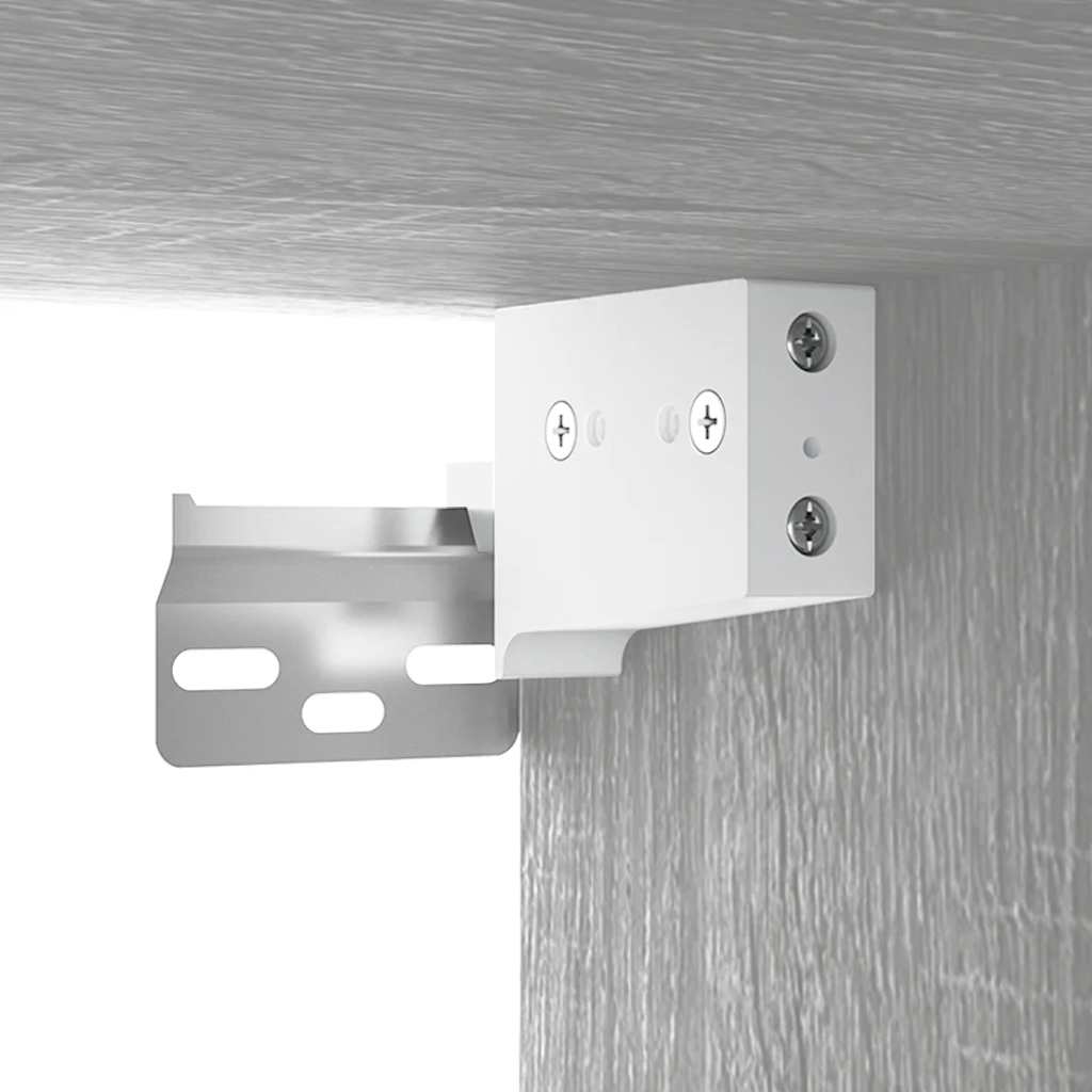 Meuble lavabo avec bassin intégré Sonoma gris Bois d'ingénierie - XIOS