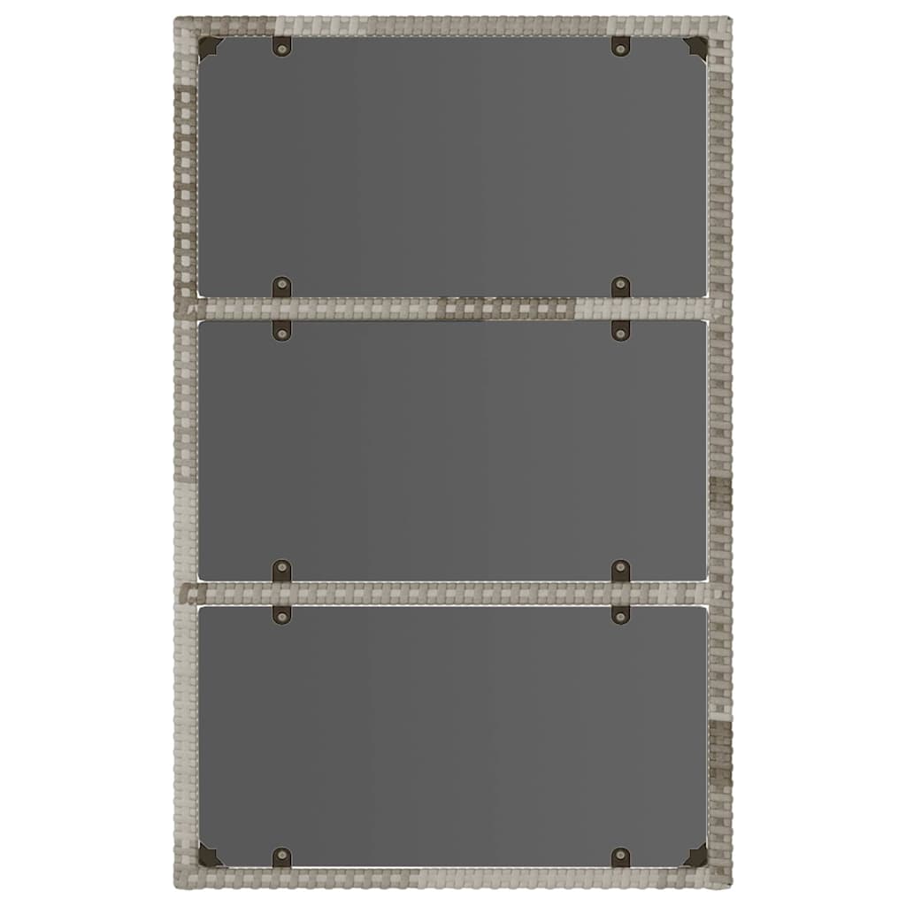 Salon de jardin 6 pcs avec coussins Gris Résine tressée