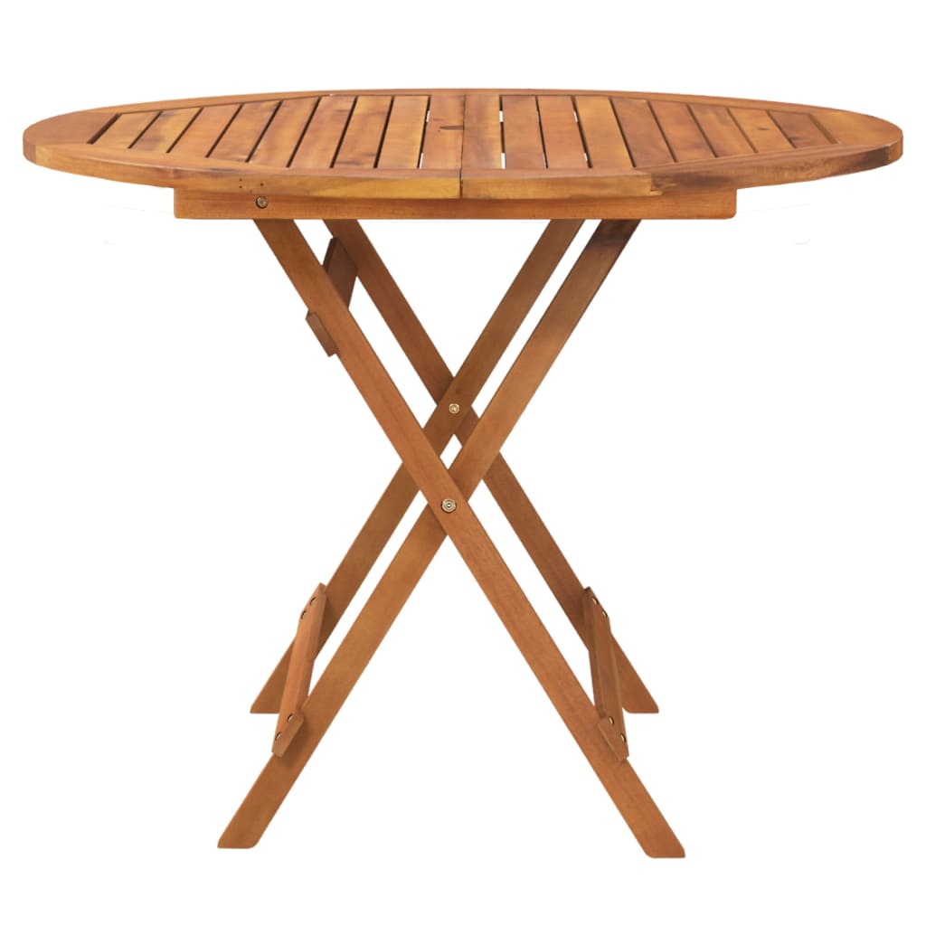 Ensemble à manger de jardin 5 pcs Bois d'acacia solide