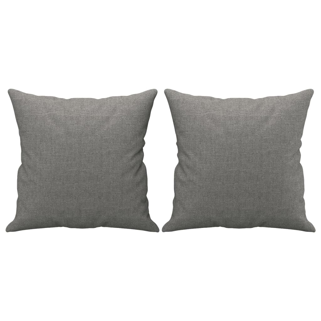 Canapé 2 places et oreillers et coussins Gris foncé 140cm Tissu - XIOS