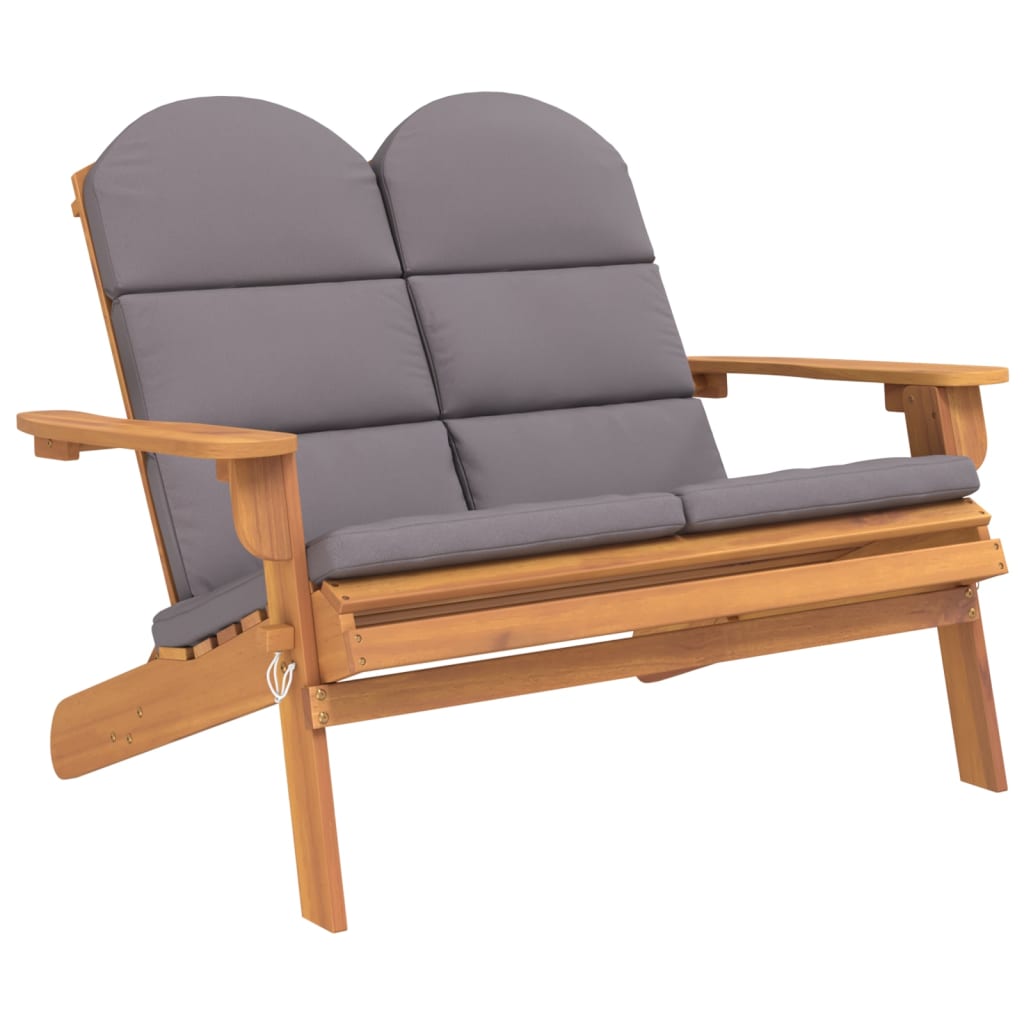 Ensemble de salon de jardin Adirondack 3 pcs bois acacia solide