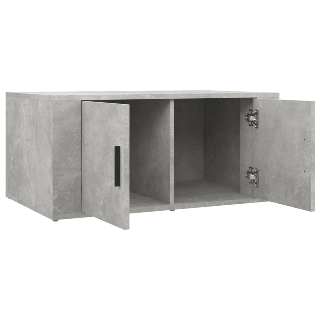 Table basse Gris béton 80x50x36 cm Bois d'ingénierie - XIOS